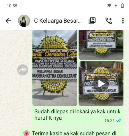 Pengiriman Papan Bunga Duka Mampang Pancoran Mas